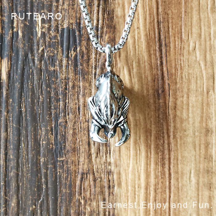 ネックレス メンズ ロング レトロ 猪 シルバー パンクロック いのしし