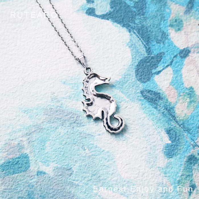 ネックレス レディース メンズ ペンダント タツノオトシゴ