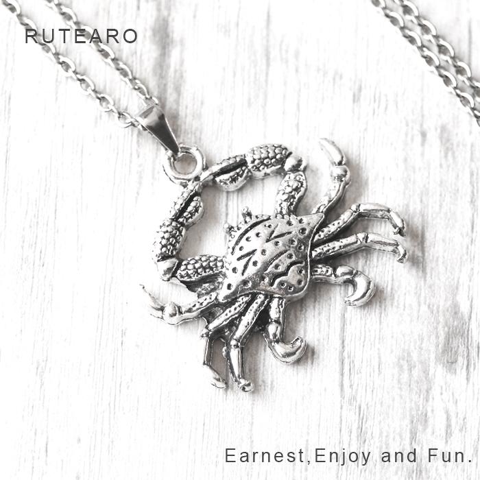 ネックレス ペンダント アクセサリー メンズ レディース 動物 グッズ シルバー 海 蟹 カニ かに かに座 お守り 魔除け Rupd0006y74p7d Rutearo ルテアロ 通販 Yahoo ショッピング
