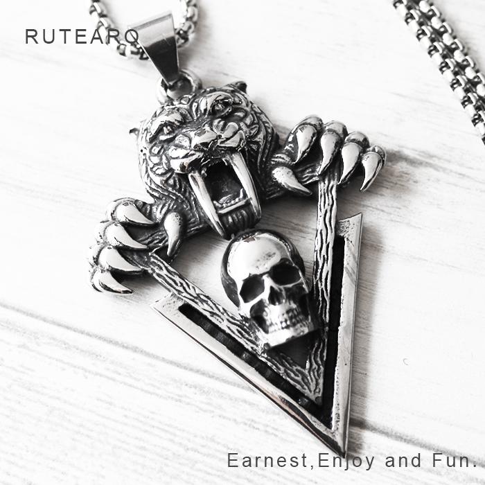 虎 スカル ネックレス メンズ ステンレス 骸骨 ペンダント サーベルタイガー アクセサリー 髑髏 爪 牙 : RUTEARO ルテアロ - 通販 - Yahoo!ショッピング 虎 スカル ネックレス メンズ ステンレス 骸骨 ペンダント サーベルタイガー アクセサリー 髑髏 爪 牙 : RUTEARO ルテアロ - 通販 - Yahoo!ショッピング