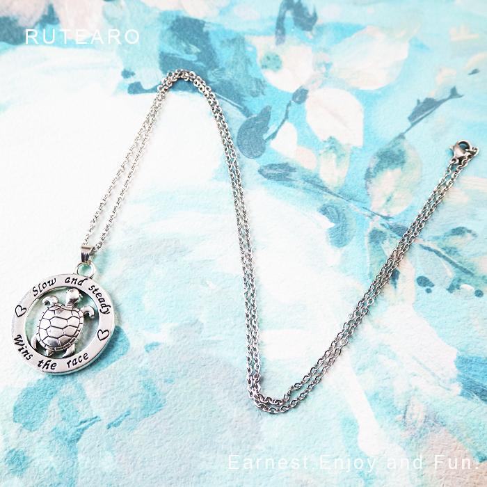ネックレス レディース お守り 亀 動物 シルバー かめ プレゼント タートル ペンダント 英語 幸運 Rupd0007y38p7d Rutearo ルテアロ 通販 Yahoo ショッピング