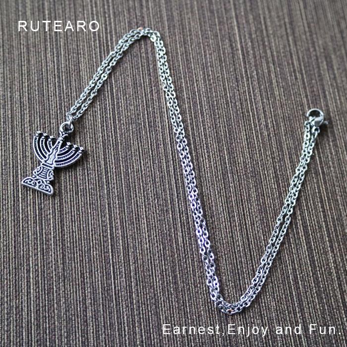 イスラエル ブルーシルバーの大ぶりネックレス