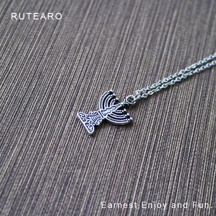 イスラエル ブルーシルバーの大ぶりネックレス