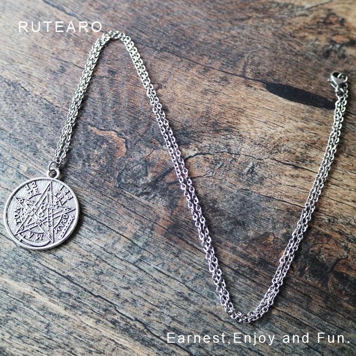 魔除け テトラグラマトン ネックレス ペンダント メンズ レディース 星