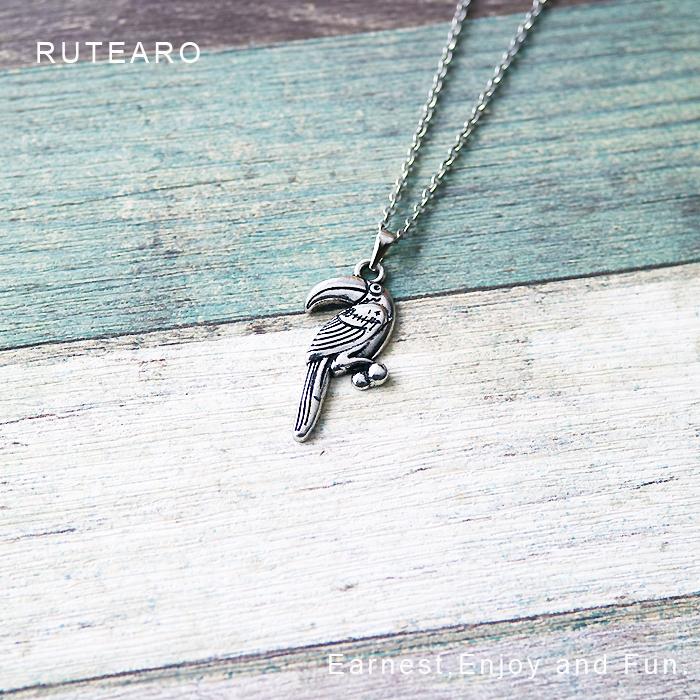 鳥 ネックレス メンズ レディース オオハシ シルバー