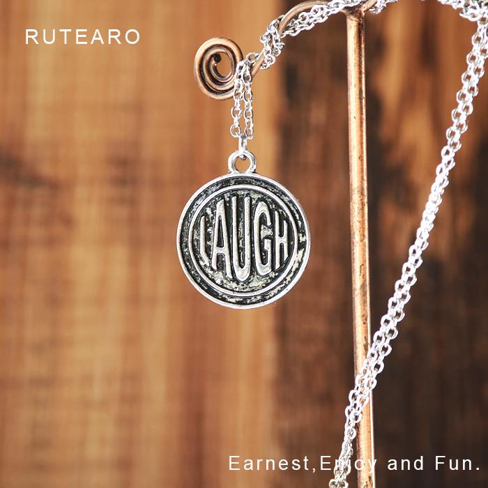 メンズ ネックレス アメカジ 英語 ロック アクセサリー シルバー プチ