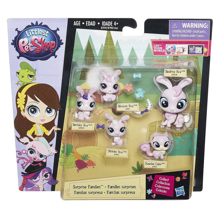 トップゲーム Littlest Pet Shop Surprise Families Mini Pet Pack (Bunnies) Doll