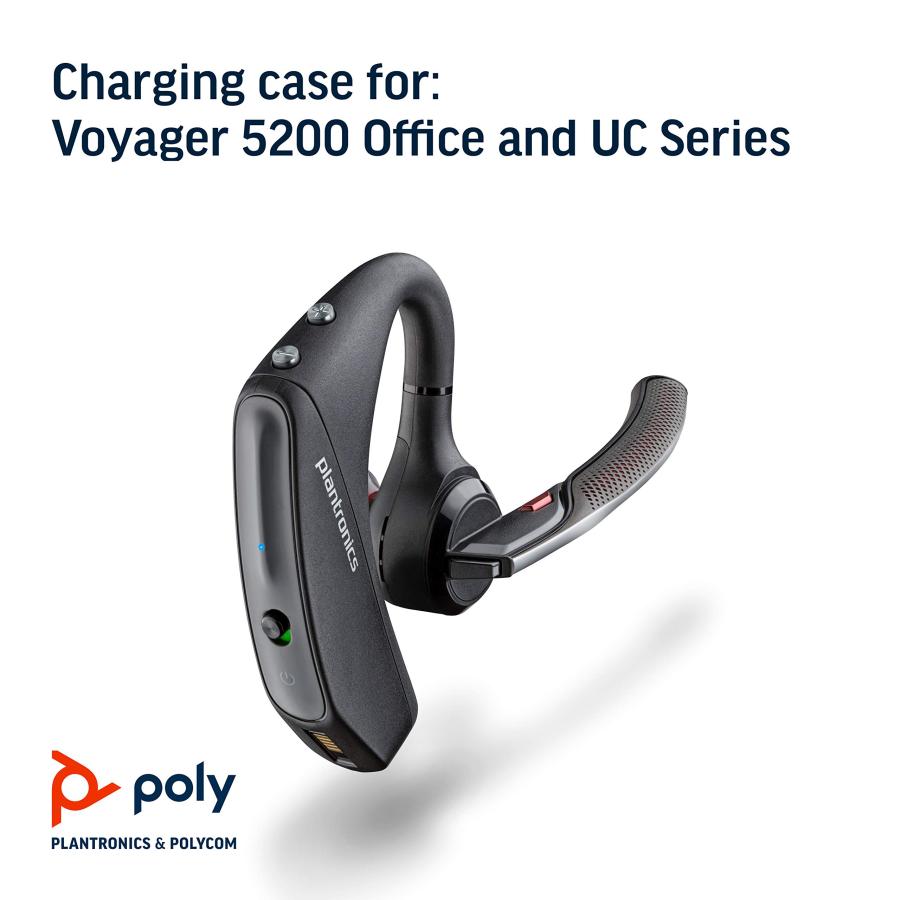 WEBアウトレット ポリー(Poly) Plantronics Voyager 5200 Bluetooth ヘッドセット 充電ケース