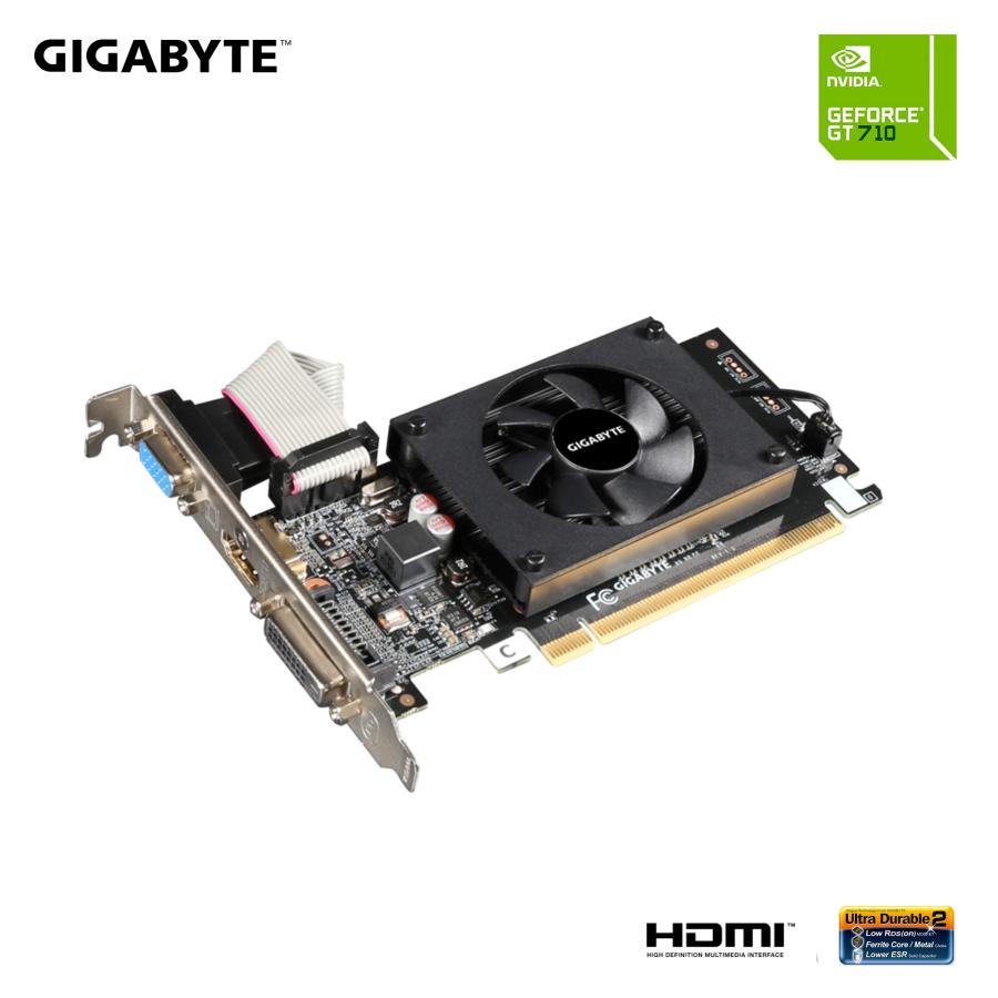 売れ済卸値 Gigabyte 2GB RAM DDR3 SDRAM ビデオグラフィックスカード GV-N710D3-2GL REV2.0