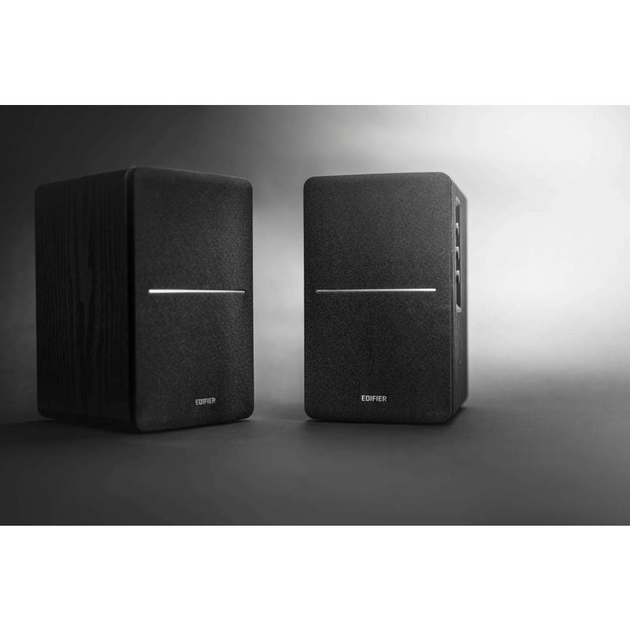 にあるの正規取扱店舗 Edifier R1280DB Powered Bluetooth Bookshelf Speakers - Optical Input - Wireless Studio Monitors - 4 Inch Near Field Speaker - 42W RMS - Wood Grain (Bl