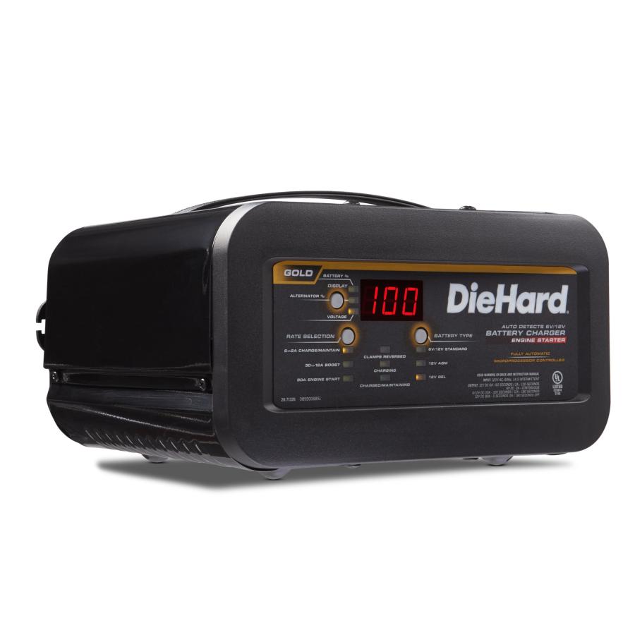 【予約販売】本 DieHard 71326 6/12V Gold Shelf Smart Battery Charger and 12/80A Engine Starter Black