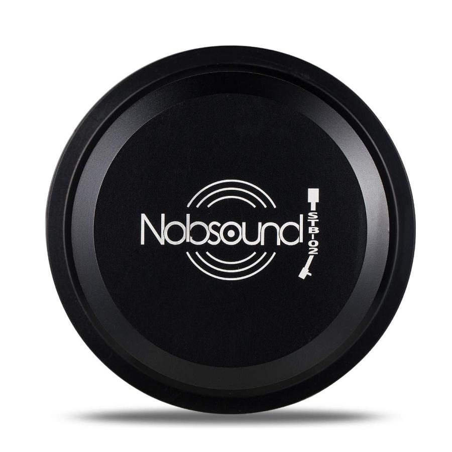 セールスプロモーション Nobsound LPビニールターンテーブルディスクスタビライザー レコード重量クランプ 振動軽減 アルミニウムオーディオマニアグレード HiFi レコードプレーヤー用 (