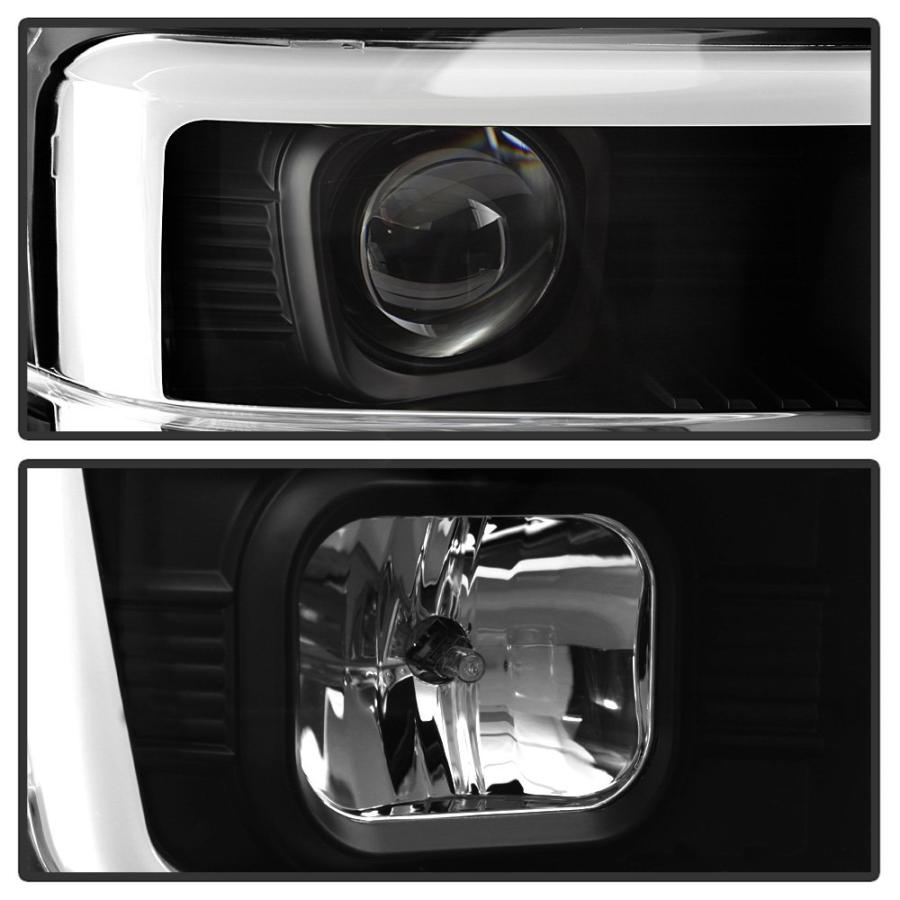 激安販売 ACANII - For Black 2008 2009 2010 Ford F250 F350 F450 Superduty LED Tube Projector Headlights Driver ＆ Passenger Side