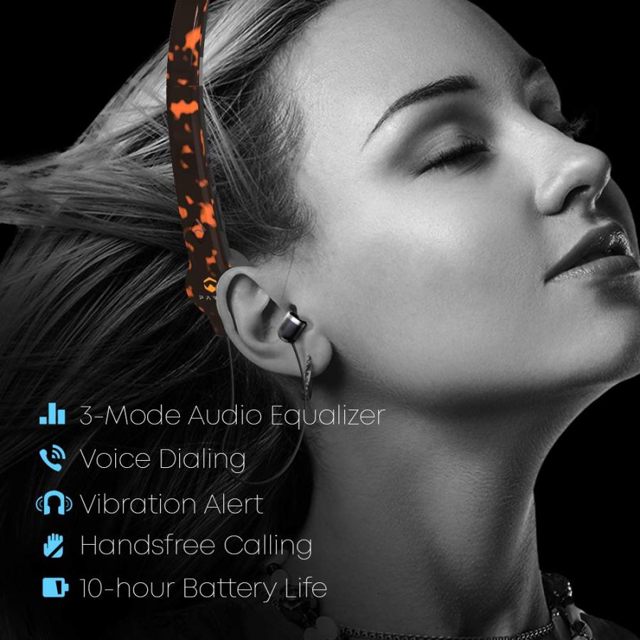 ショップリスト情報 SilkSoundX Bluetooth Workout - Unisex Lightweight ＆ Sweat Proof Wireless Headphone w/Equalizer， Retractable Earbuds ＆ Microphone - Mobile Music Acce