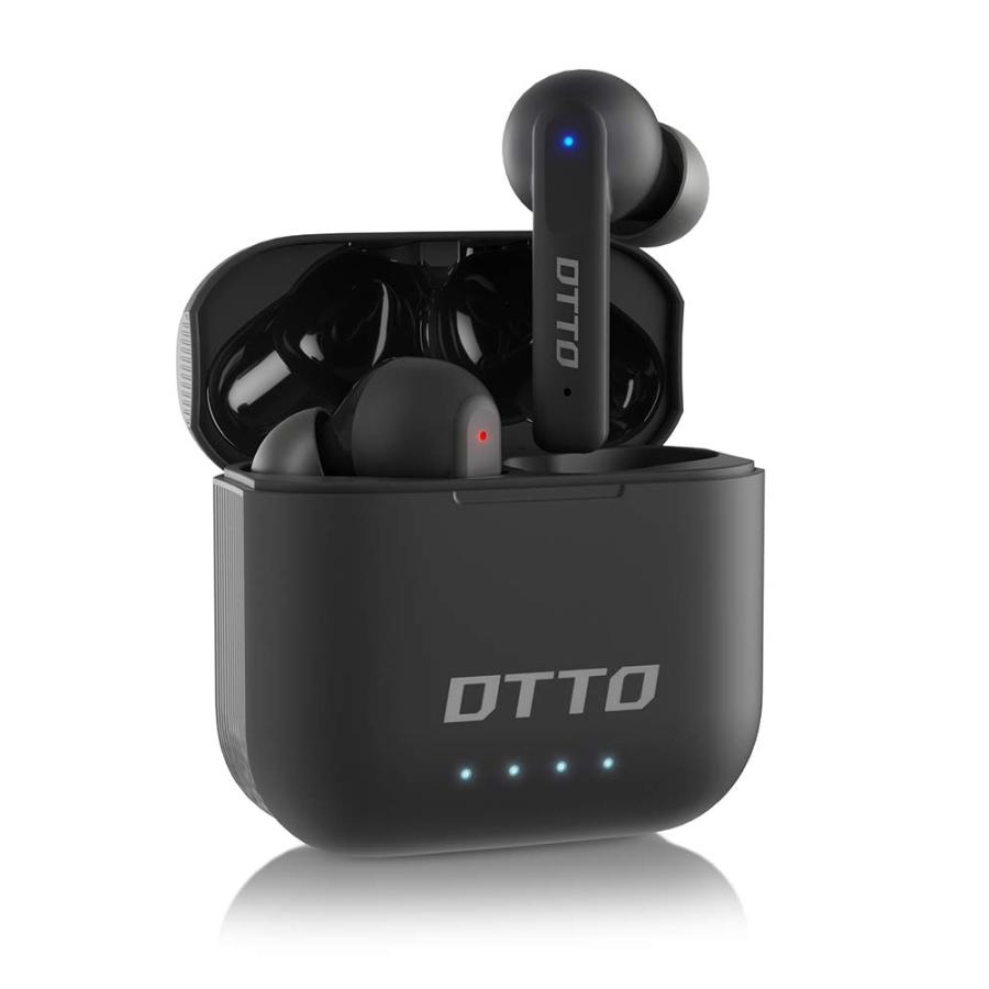 ご購入商品 DTTO J-10 Active Noise Cancelling Earbuds with 60ms Low-Latency Game Mode， Wireless Charging Case Bluetooth 5.2 Auto-Pairing Touch-Enabled Voice-Assis