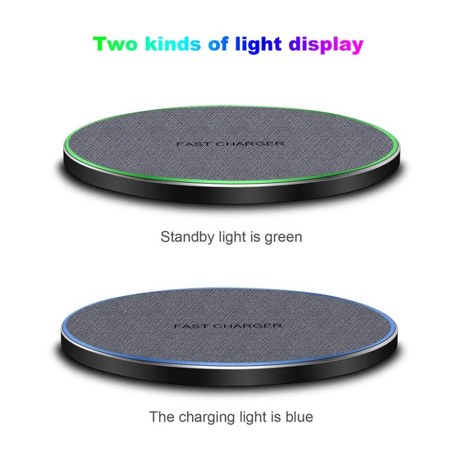 在庫限最終特価 Fast Wireless Charger，20W Max Wireless Charging Pad Compatible with iPhone 14/15/13/12/SE/11/11 Pro/XS Max/XR/X/8，AirPods;FDGAO Wireless Charge Mat fo