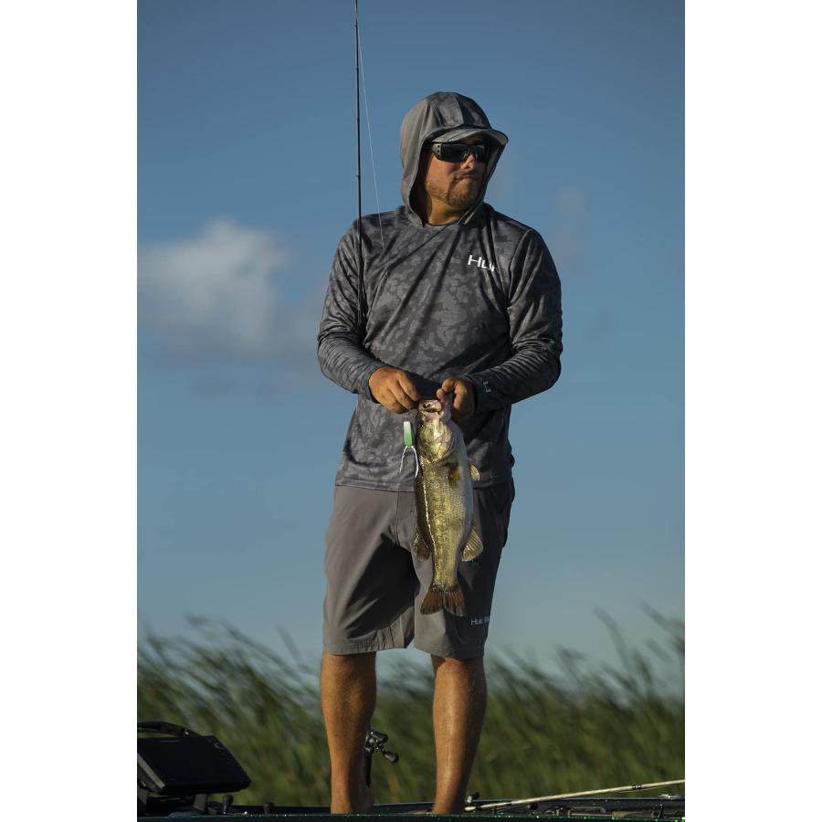 【初回限定お試し価格】 HUK Men´s Icon X Camo Hoodie |UPF 50+ Long-Sleeve Fishing Shirt