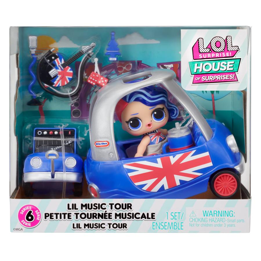 東京の公式通販サイト L.O.L. Surprise OMG House of Surprises Lil Music Tour Playset with Cheeky Babe Collectible Doll and 8 Surprises， Dollhouse Accessories， Holiday Toy， G
