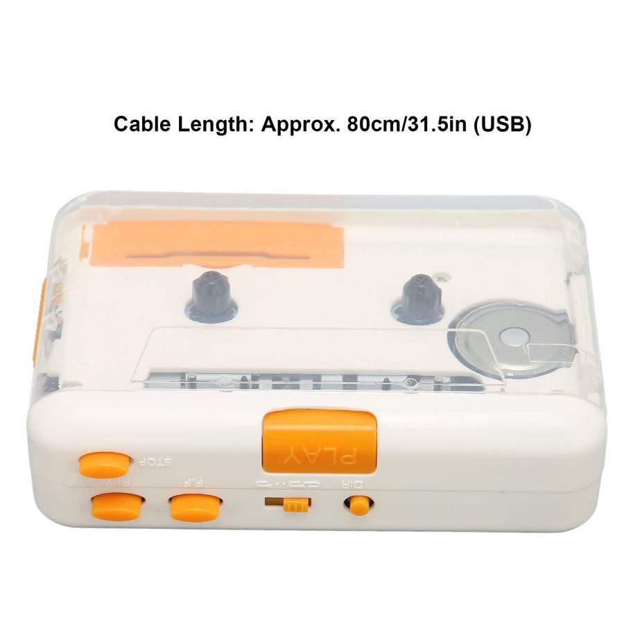 日本正規品取扱店 Cassette Player， Portable Tape Player Drive Free USB Cassette to MP3 Converter with Earphone Volume Control， Plug and Play Clear Sound Walkman Cassett