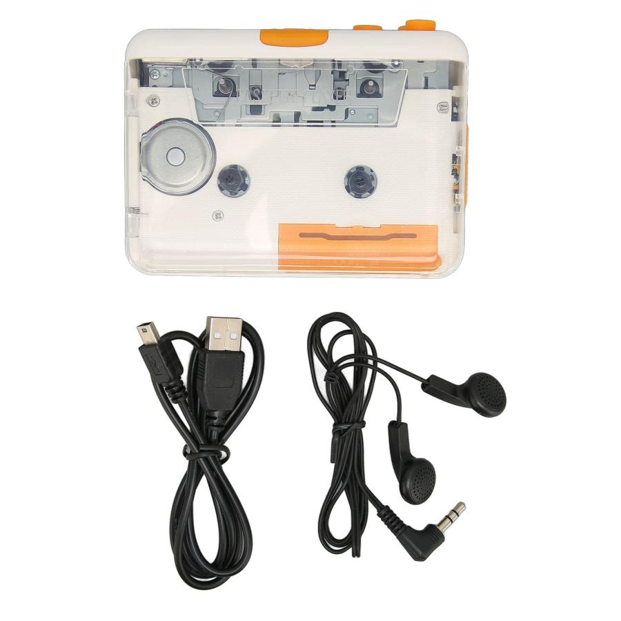 日本正規品取扱店 Cassette Player， Portable Tape Player Drive Free USB Cassette to MP3 Converter with Earphone Volume Control， Plug and Play Clear Sound Walkman Cassett