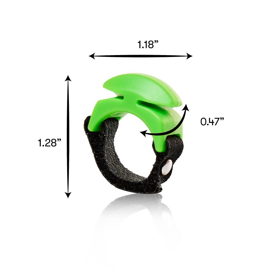 インポート正規品 Line Cutterz 2-Pack Rust-Free Patented Ceramic Blade Ring Quick Fishing Line Cutter - Green