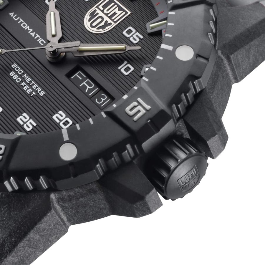 ★レア物 新品未開封 Luminox XS.3862 メンズ マスターカーボンシール グレーラバーストラップウォッチ， ブラック， 自動巻き腕時計。 【GM2474772006】(89265円)