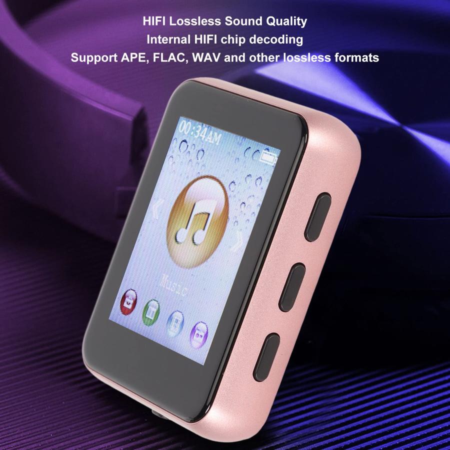 かわいい新作 8G MP3 Player with Bluetooth， 1.8 Inch Touch Screen Mp3 Player with Pedometer and Speaker， Portable HiFi Digital Music Player with FM Radio，Recorder，