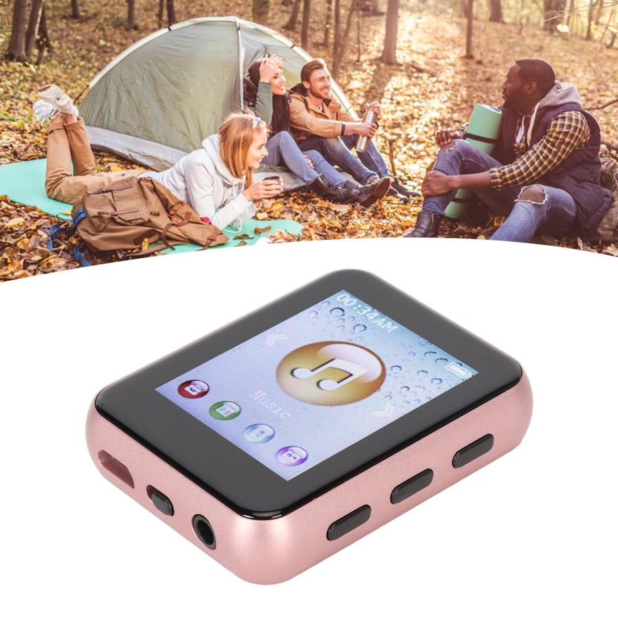 かわいい新作 8G MP3 Player with Bluetooth， 1.8 Inch Touch Screen Mp3 Player with Pedometer and Speaker， Portable HiFi Digital Music Player with FM Radio，Recorder，