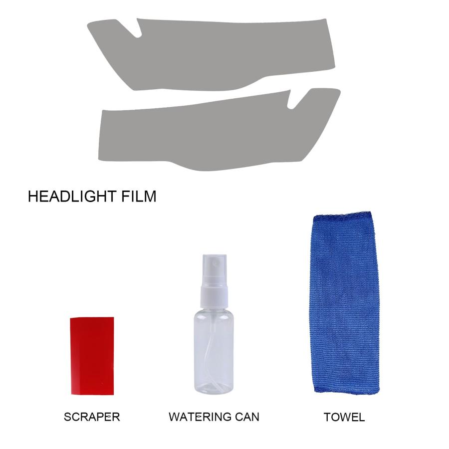 送料関税無料 Agulier Compatible with Grand Cherokee 2014-2020，45% Light Smoke Headlight Vinyl Tint Film Pre-Cut Overlay Wrap Cover for Jeep，Exterior Accessories