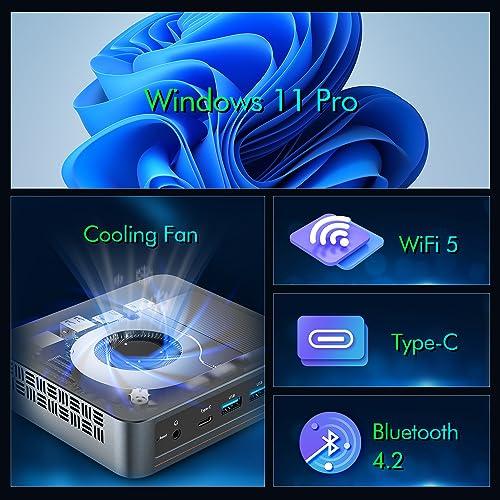 安い買取オンライン Trycoo WI-6 Mini PC， Intel 12th Gen N100 Mini Computer，16GB DDR4 RAM 512GB SSD，Triple 4K Display/2*USB3.2/WiFi/Bluetooth/Full Function Type-C/Gigabit