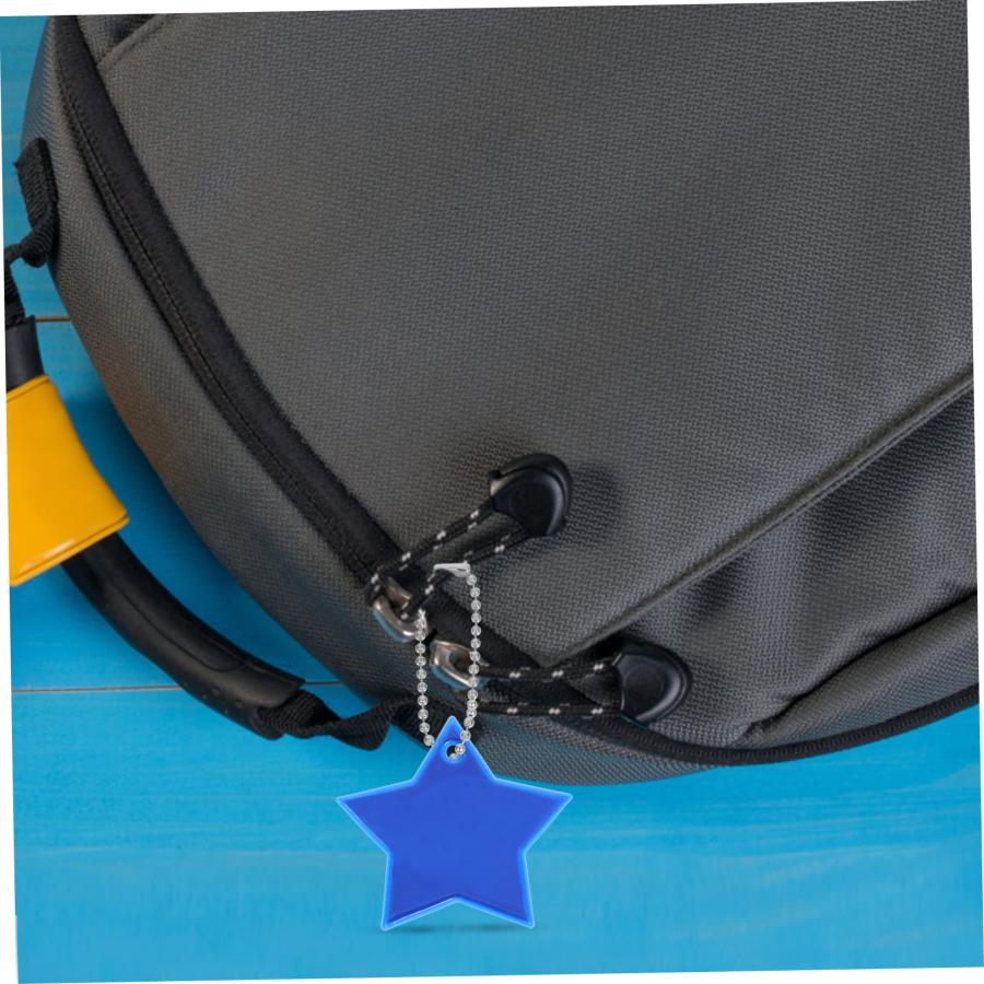 本日超得 Kisangel 78 Pcs Key Chain Decorative Labels Backpack Charms Backpack Tags Keychain for Backpacks Keychains for Backpacks Star Reflector Charms Pentagr