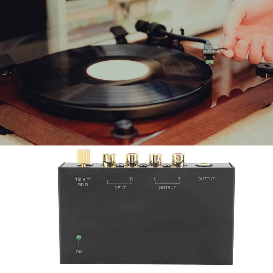 本店激安 VGEBY Phono Preamplifier Mini Preamp Preamplifier Sound Record Player Preamplifier， Portable Sound Record Player Preamplifier Mini Electronic Phonogra
