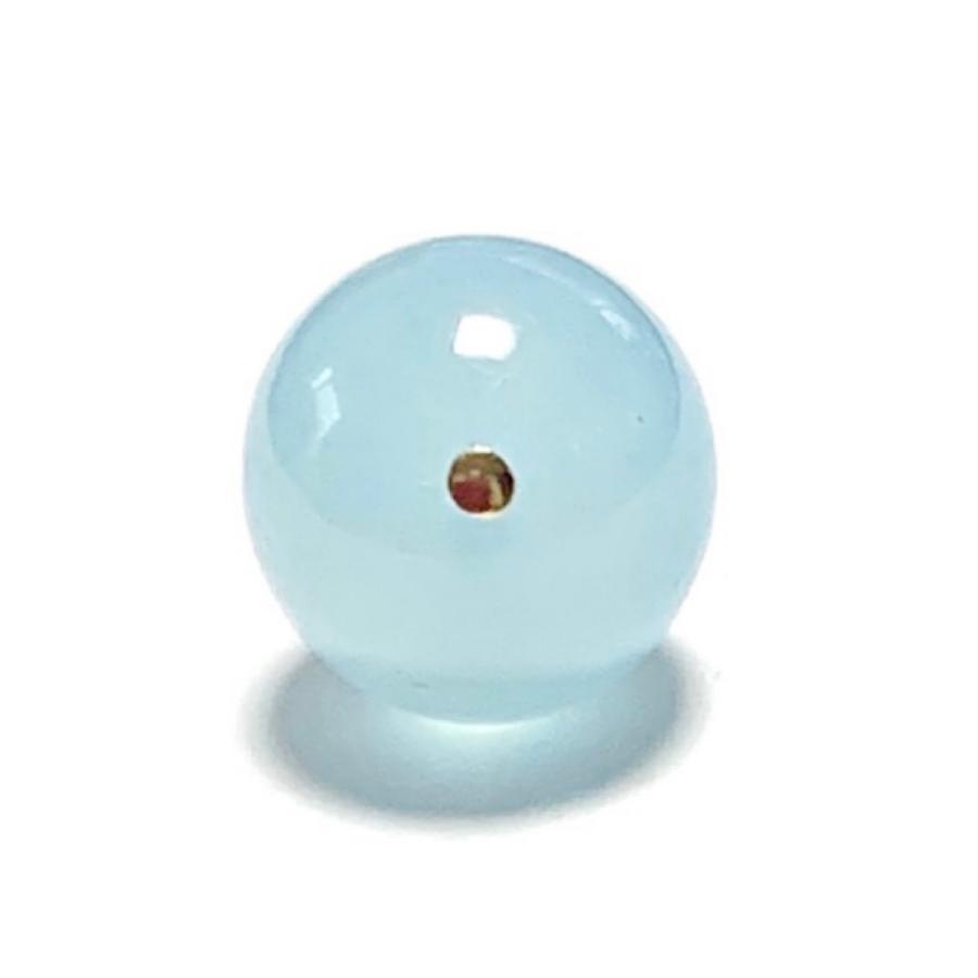 【Rvaru】 K18 アクアマリン ペンダント トップ マダガスカル産 10mm ネックレス チャーム K18YG 18金イエローゴールド チョーカー ヘッド 3月 誕生石 天然石の画像