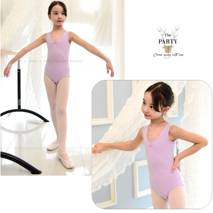 【セール 2800円→1600円】バレエ レオタード 子供【タンクトップ】スカートなし シンプル キッズ ジュニア バレエ用品 発表会 衣装 レッスン着 |  | 03