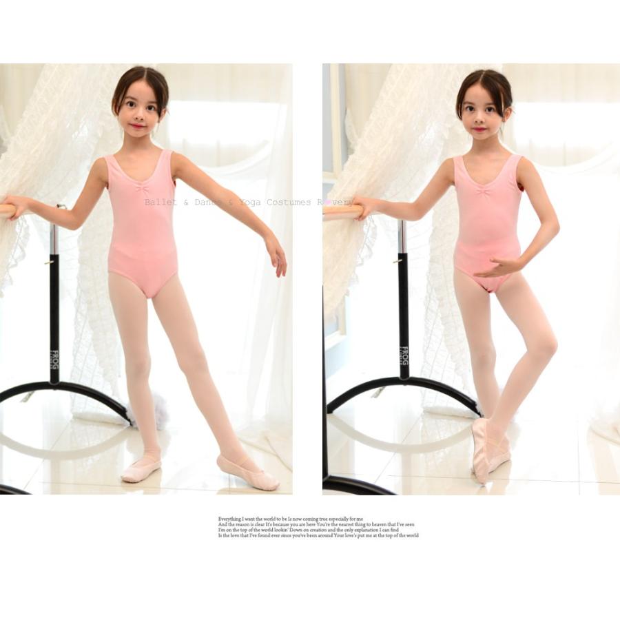 【セール 2800円→1600円】バレエ レオタード 子供【タンクトップ】スカートなし シンプル キッズ ジュニア バレエ用品 発表会 衣装 レッスン着 |  | 05