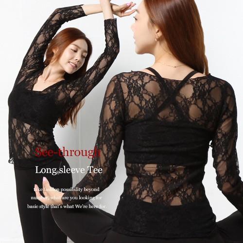 社交ダンス衣装 フラメンコ コーラス メール便送料無料 総レース 長袖カットソー 2336 バレエ レディース トップス ベリーダンス ジャズダンス Wt039 Rvery アールベリー 通販 Yahoo ショッピング