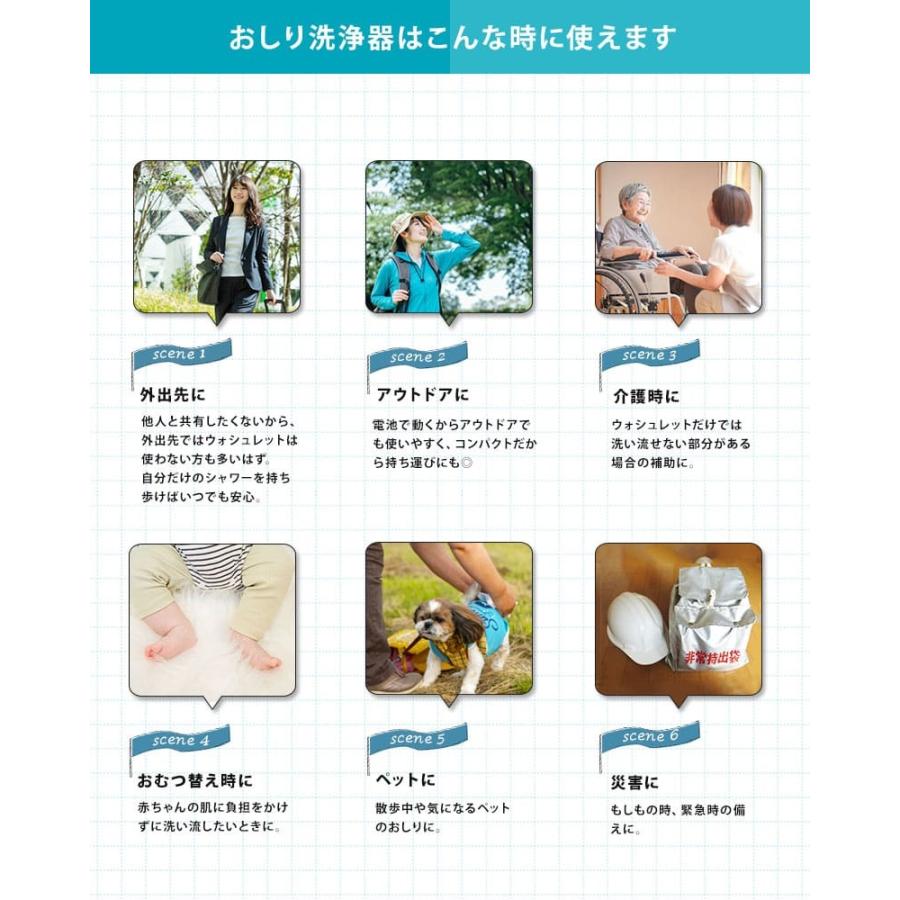 ポケットウォッシュレット（コロナ対策） ドリテック おしり洗浄器 携帯用 携帯 シャワートイレ ハンディ
