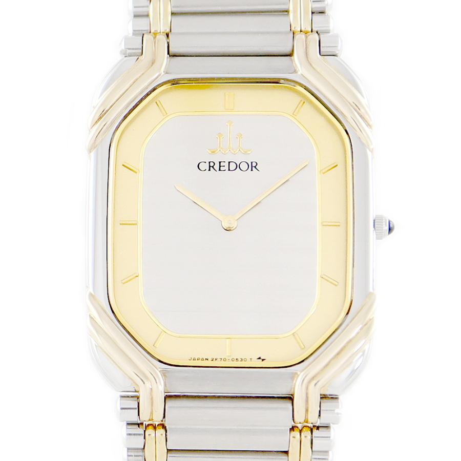 CREDOR 電池交換済 SEIKO セイコー クレドール 2F70-5480 スクエア