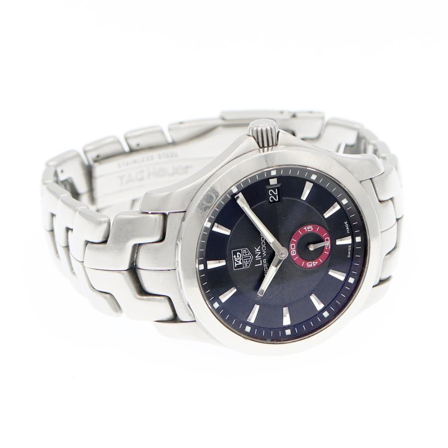 TAG Heuer タグホイヤー リンク タイガーウッズ 8000本限定 WJ2110 スモールセコンド デイト 黒 ブラック メンズ 自動 ...