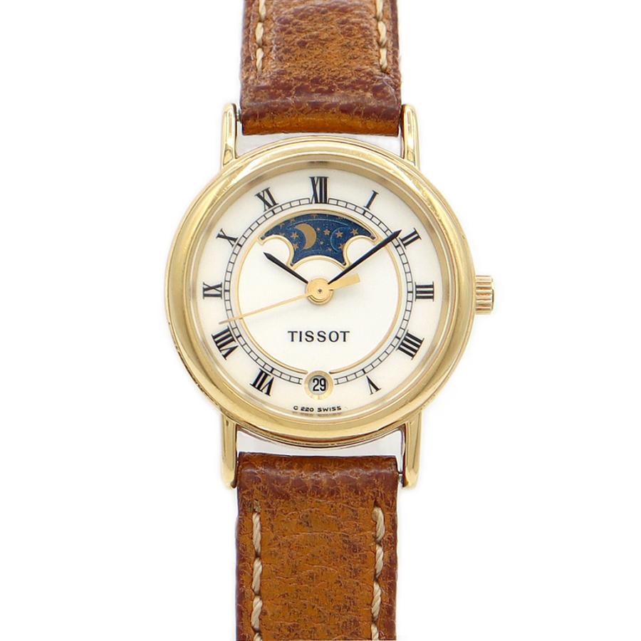 TISSOT（ティソ） ムーンフェイズ デイト 30m防水 白 ホワイト SS YGP 