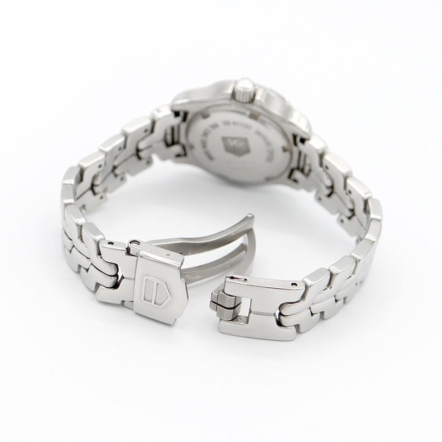 TAG HEUER（タグ・ホイヤー） 電池交換済 リンク WT141Q BA0560 純正ダイヤ デイト ピンク シェル SS レディース ...