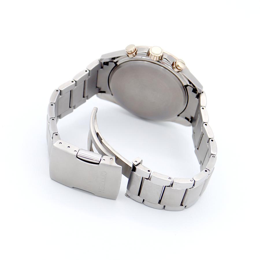 CITIZEN シチズン H800-R008552 エコドライブ クロノグラフ デイト 白  