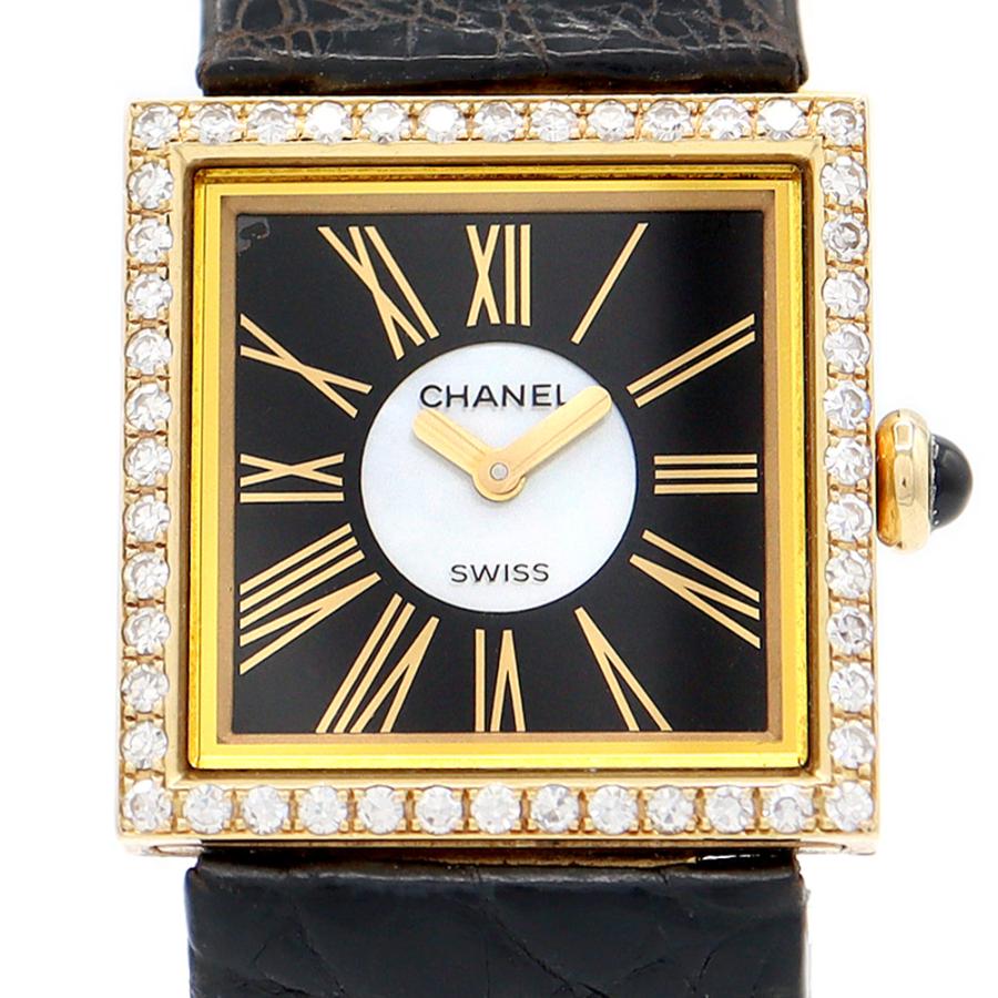 CHANEL（シャネル） マドモアゼル ダイヤモンドベゼル H0103 ブラック 