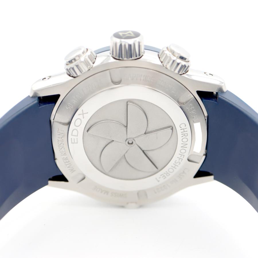 EDOX 電池交換済 エドックス クロノオフショア1 クロノグラフ 10221 SS