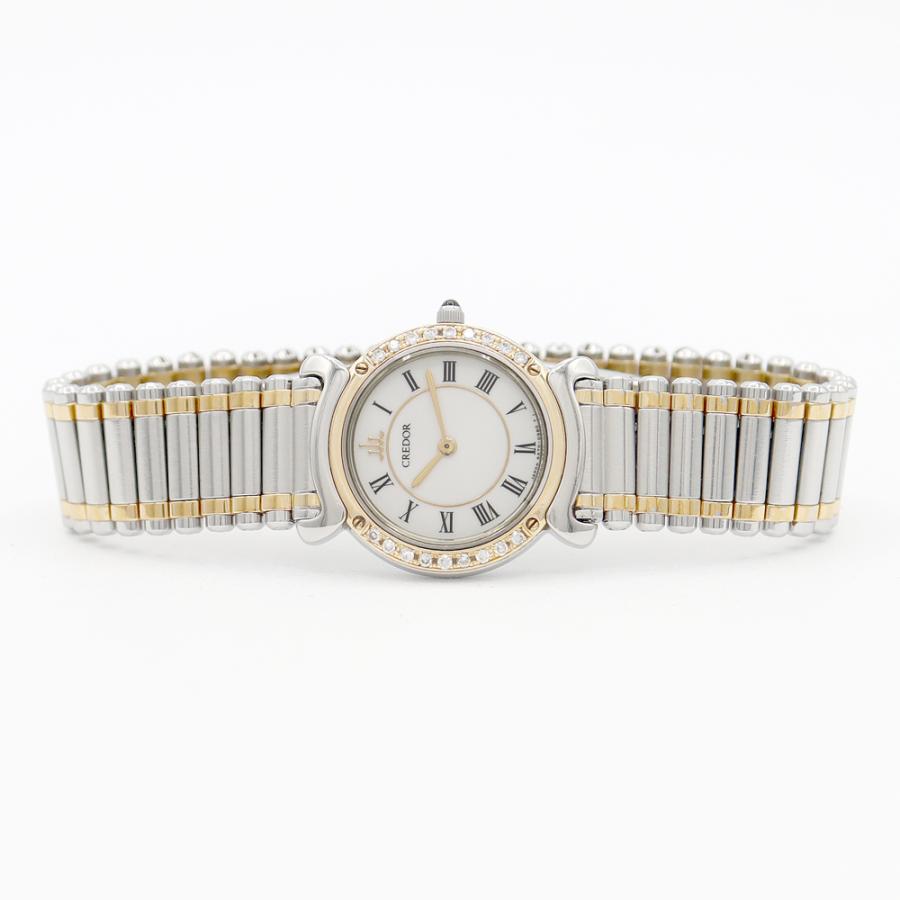 CREDOR 電池交換済 SEIKO セイコー クレドール リネアクルバ 5A70-0210