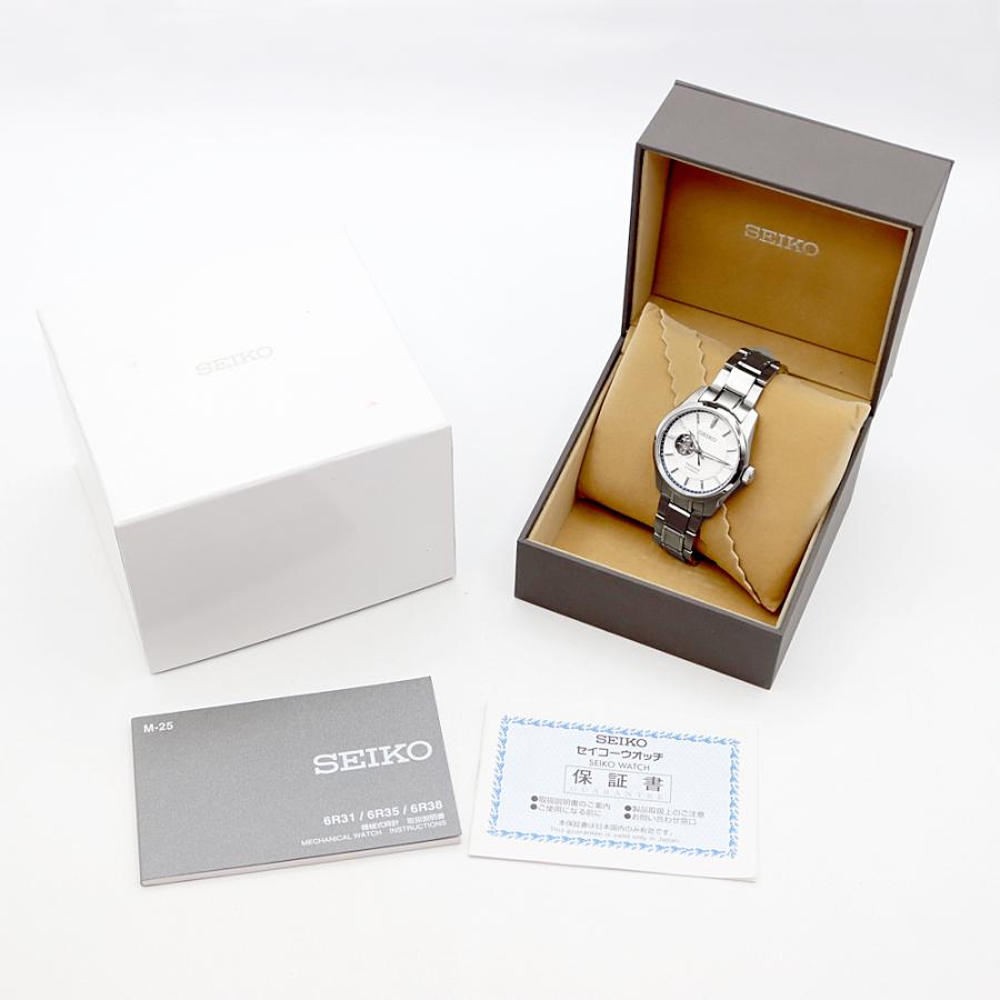 美品 セイコー 6R38-00A0 ステンレス プレサージュ メカニカル 腕時計
