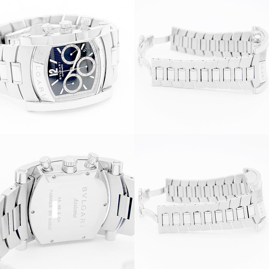 BVLGARI ブルガリ アショーマ クロノグラフ AA48SCH AA48BSSD デイト  