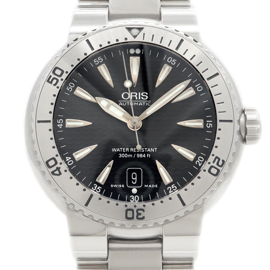 ORIS（オリス） ダイバーズ デイト 7533-41 300m防水 黒 ブラック SS