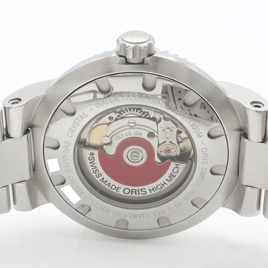 ORIS オリス ダイバーズ デイト 7533-41 300m防水 黒 ブラック SS ステンレス メンズ 自動巻き【6ヶ月保証】【腕時計】【中古】 ORIS（オリス） ダイバーズ デイト 7533-41 300m防水 黒 ブラック SS