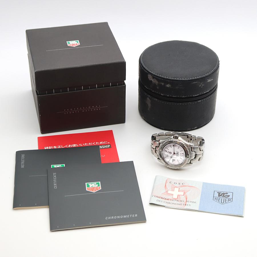 TAG Heuer タグホイヤー リンク WT5211 200m防水 デイト 白 ホワイト SS ステンレス メンズ 自動巻き【6ヶ月保証】【腕時計】【中古】 TAG HEUER（タグ・ホイヤー） リンク WT5211 200m防水 デイト 白